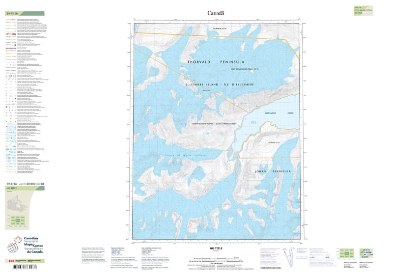 039F16 - NO TITLE - Topographic Map