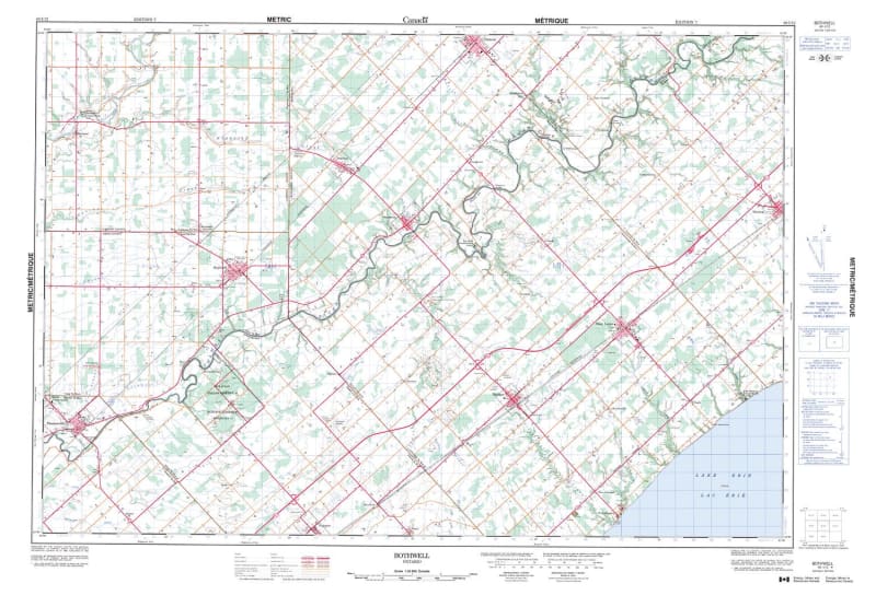 040I12 - BOTHWELL - Topographic Map