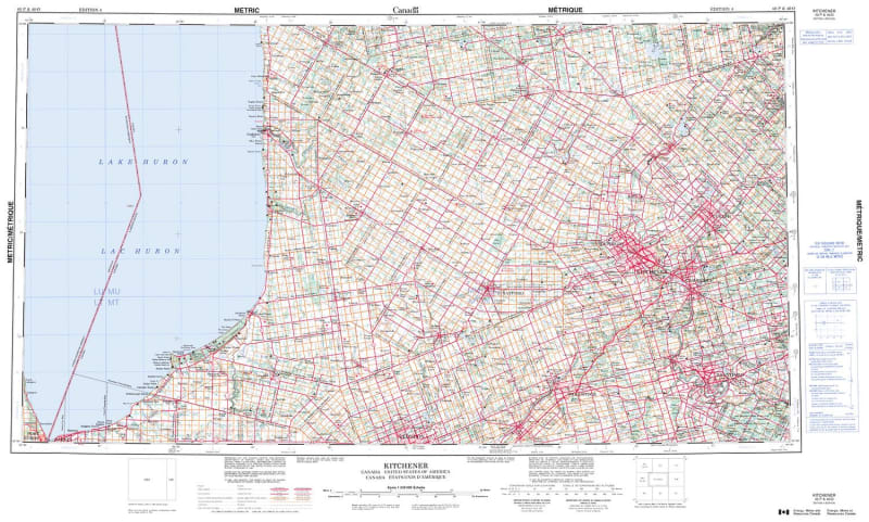 040P - KITCHENER - Topographic Map