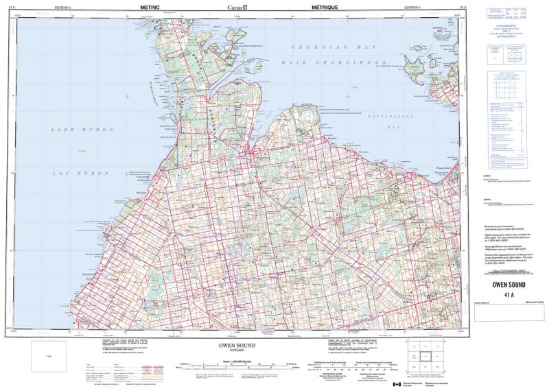 041A - OWEN SOUND - Topographic Map