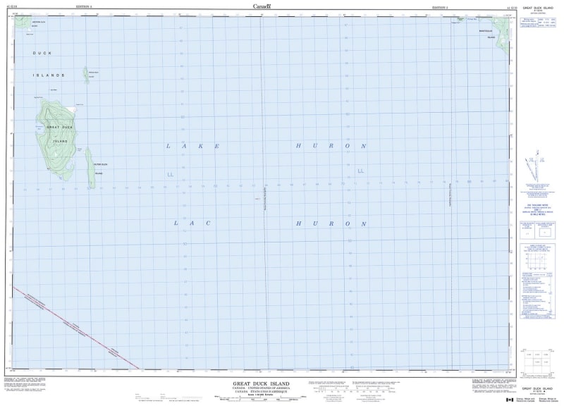 041G10 - GREAT DUCK ISLAND - Topographic Map