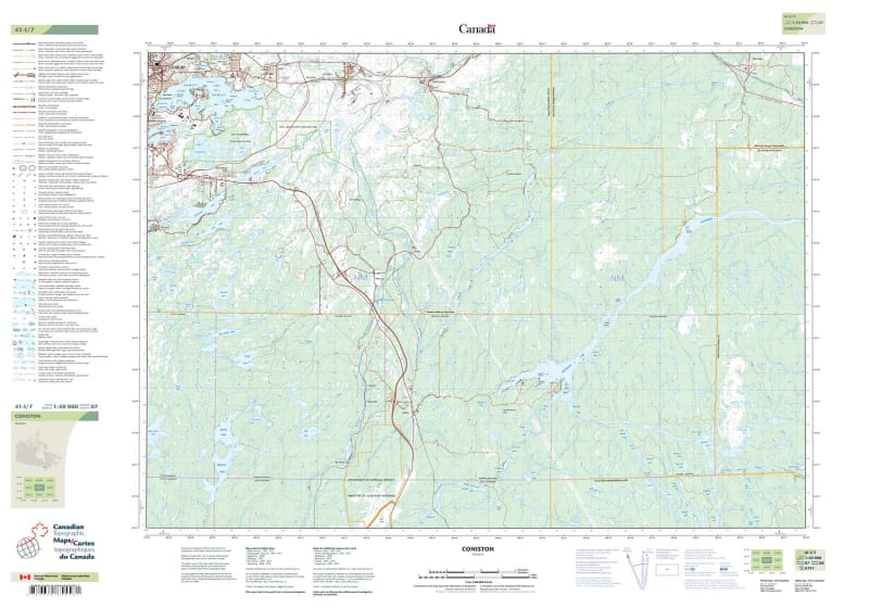 041I07 - CONISTON - Topographic Map