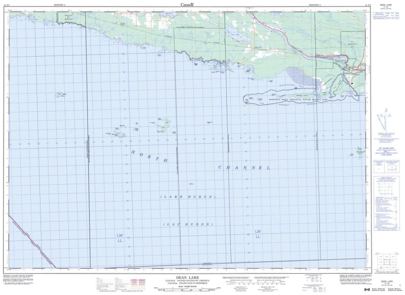 041J03 - DEAN LAKE - Topographic Map