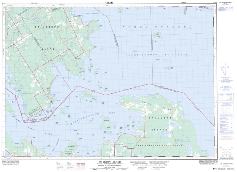041J04 - JOSEPH ISLAND - Topographic Map