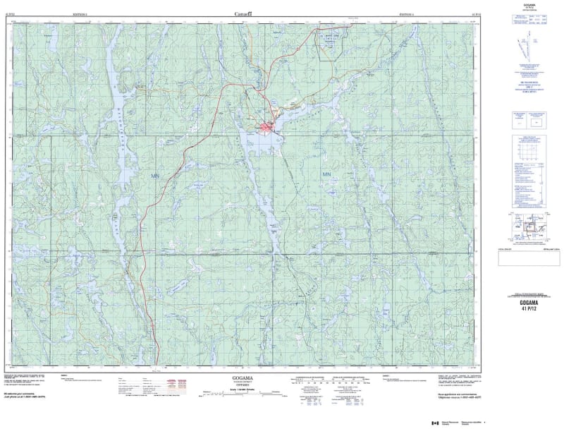 041P12 - GOGAMA - Topographic Map