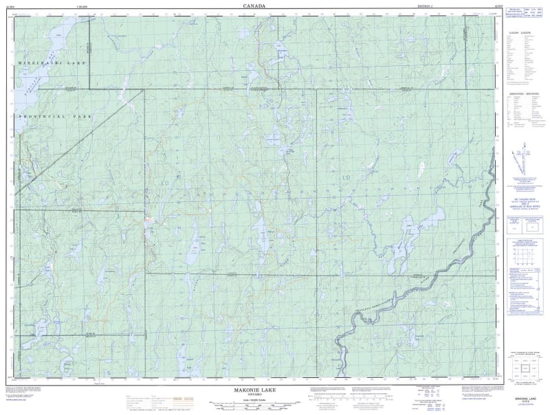 042B06 - MAKONIE LAKE - Topographic Map