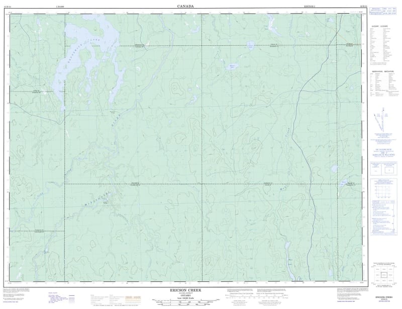 042B14 - ERICSON CREEK - Topographic Map