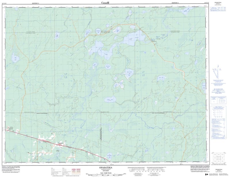 042G10 - OPASATIKA - Topographic Map
