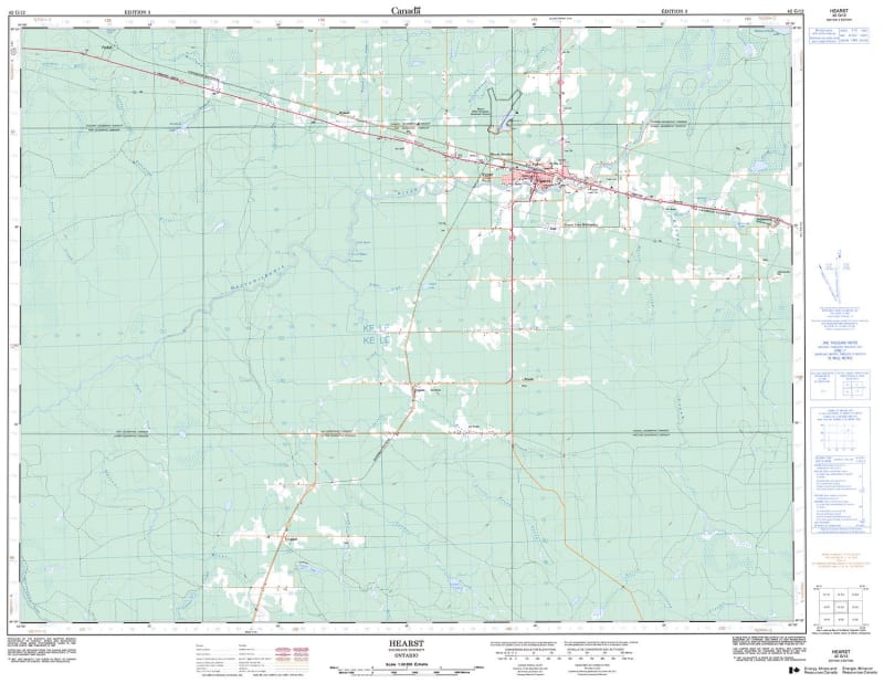 042G12 - HEARST - Topographic Map