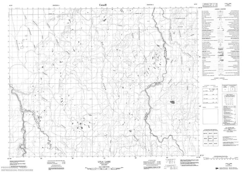 042I06 - LYLA LAKE - Topographic Map