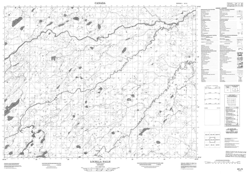 042L09 - LOUELLA FALLS - Topographic Map