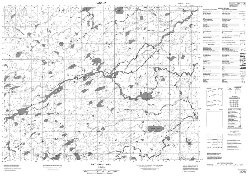 042L15 - PATIENCE LAKE - Topographic Map