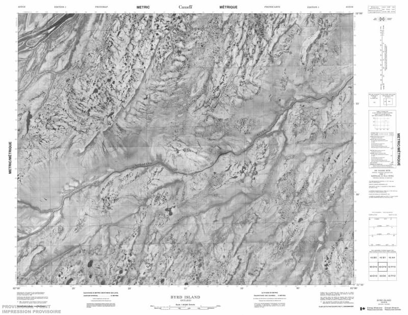 042O16 - BYRD ISLAND - Topographic Map
