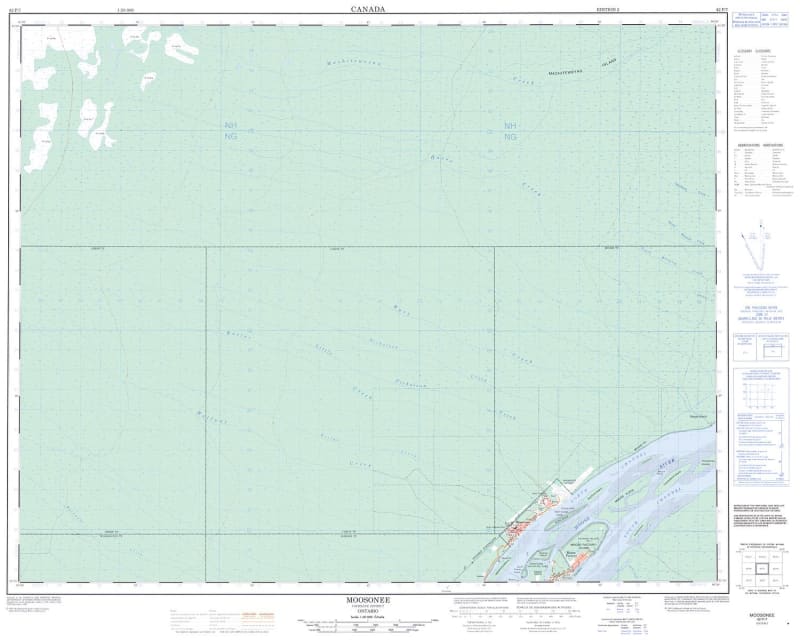 042P07 - MOOSONEE - Topographic Map