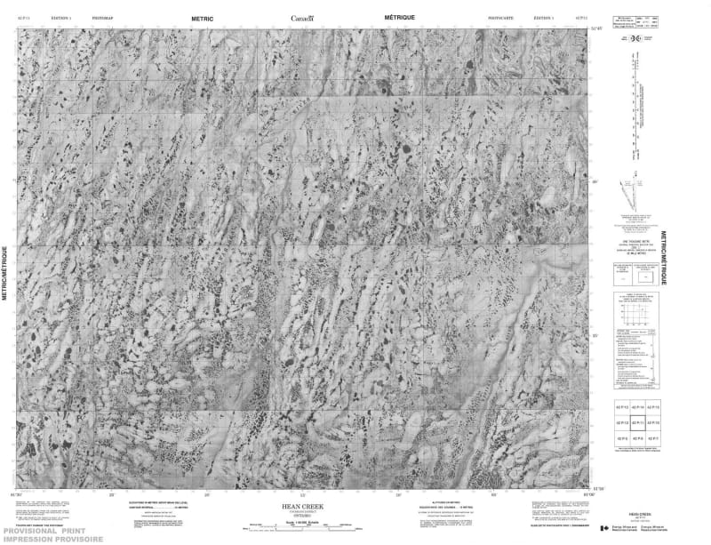 042P11 - HEAN CREEK - Topographic Map