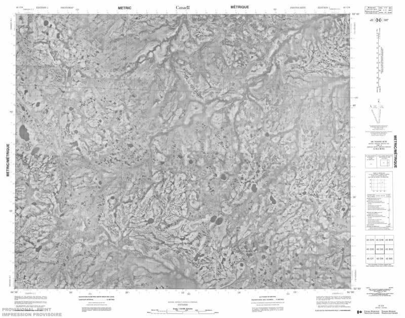 043C09 - NO TITLE - Topographic Map