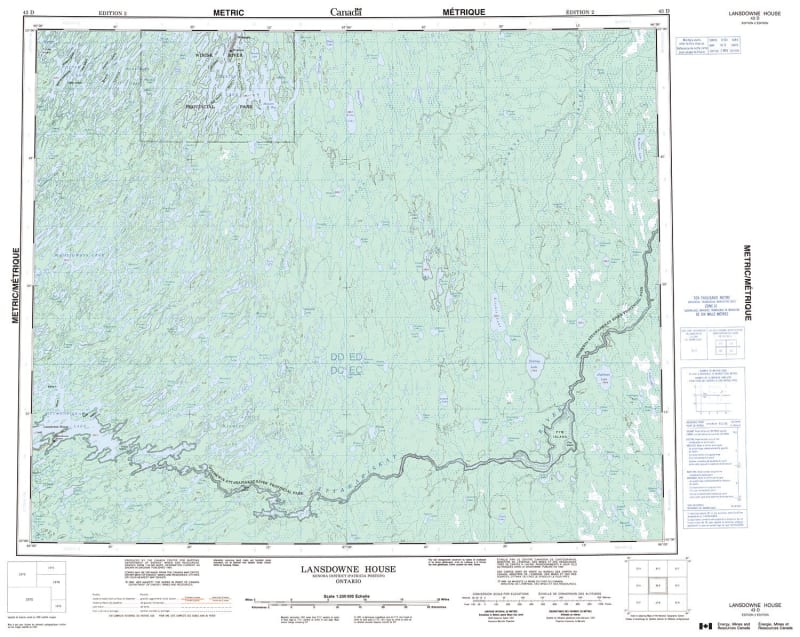 043D - LANSDOWNE HOUSE - Topographic Map