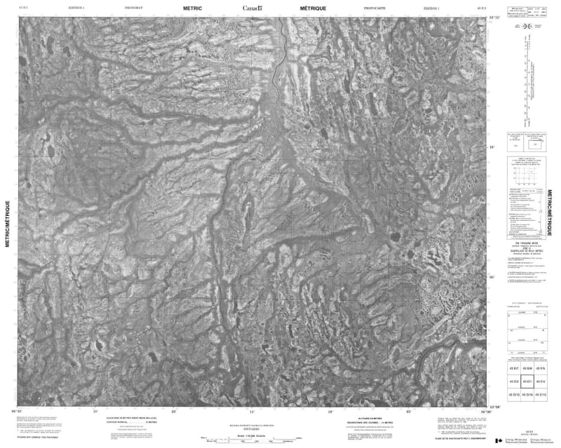 043E01 - NO TITLE - Topographic Map