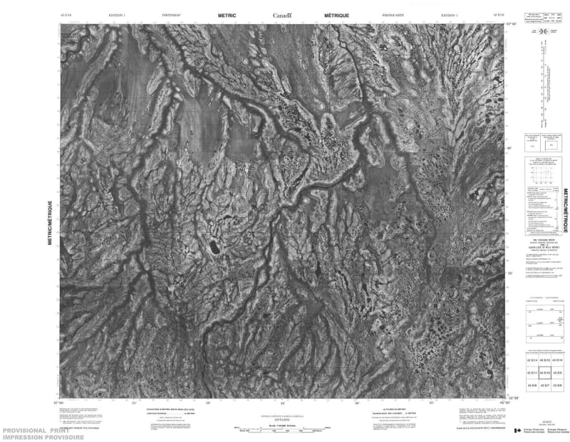 043E10 - NO TITLE - Topographic Map