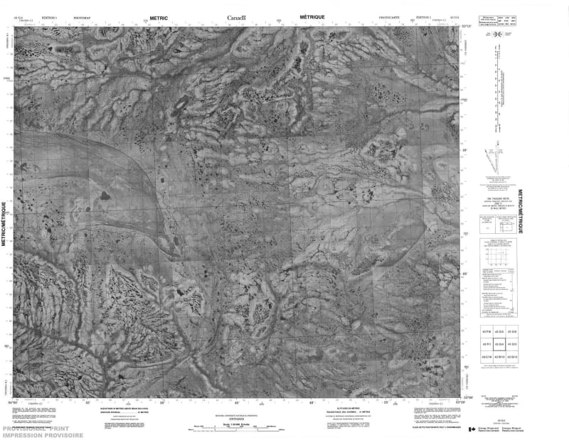 043G04 - NO TITLE - Topographic Map