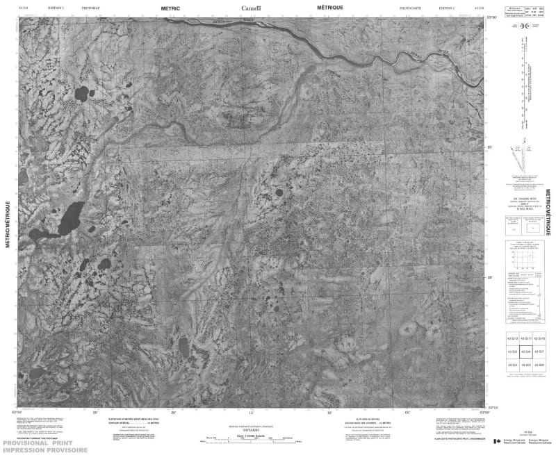 043G06 - NO TITLE - Topographic Map