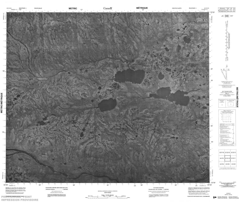 043G12 - NO TITLE - Topographic Map