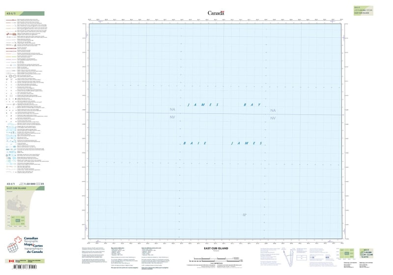 043I01 - EAST CUB ISLAND - Topographic Map