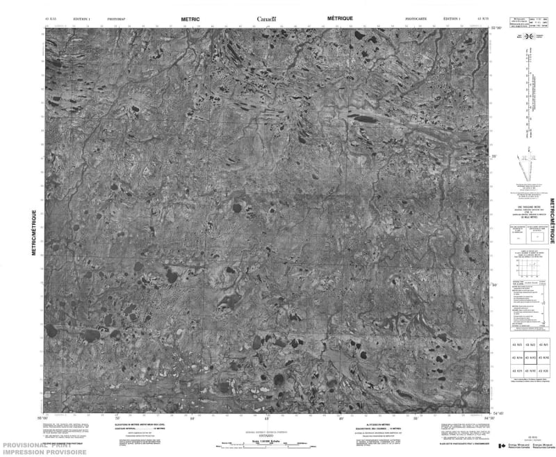 043K15 - NO TITLE - Topographic Map