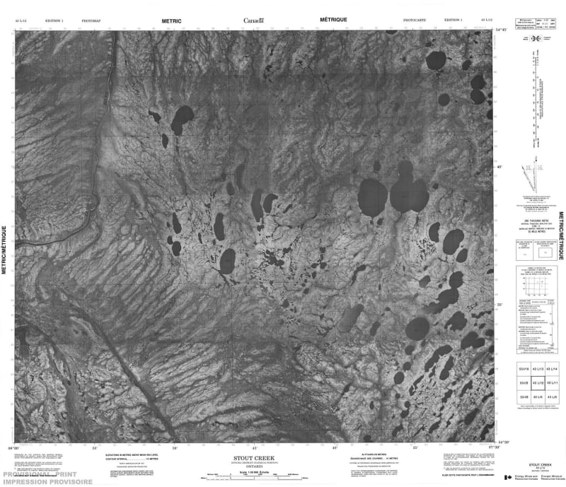 043L12 - STOUT CREEK - Topographic Map