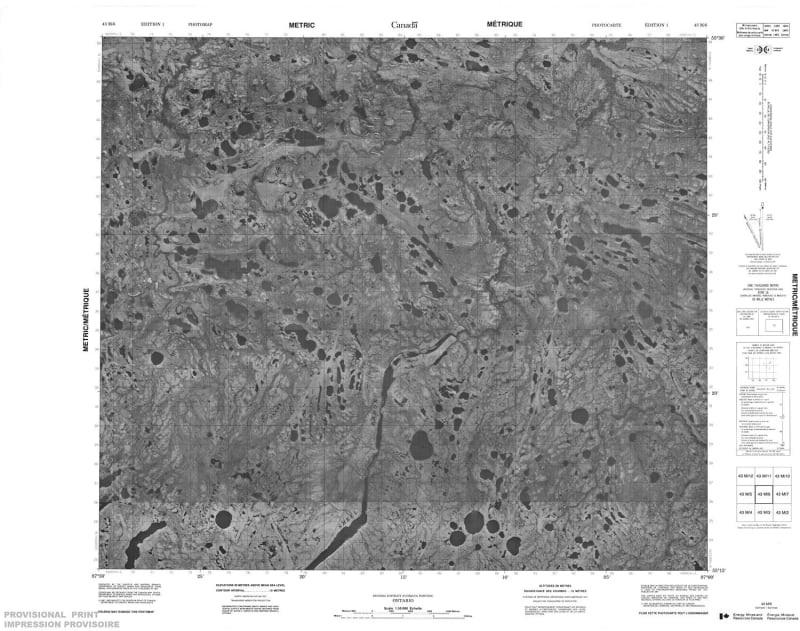 043M06 - NO TITLE - Topographic Map