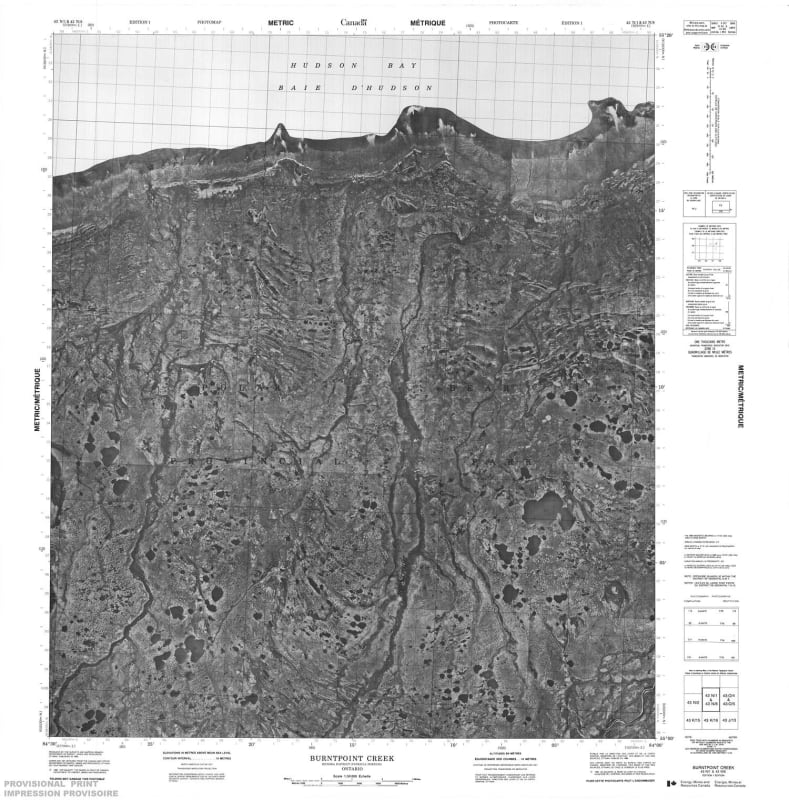 043N01 - BURNTPOINT CREEK - Topographic Map