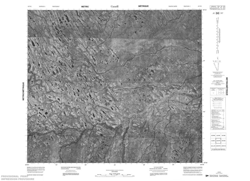 043N04 - NO TITLE - Topographic Map