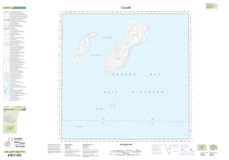 044P09 - PATTEE ISLAND - Topographic Map