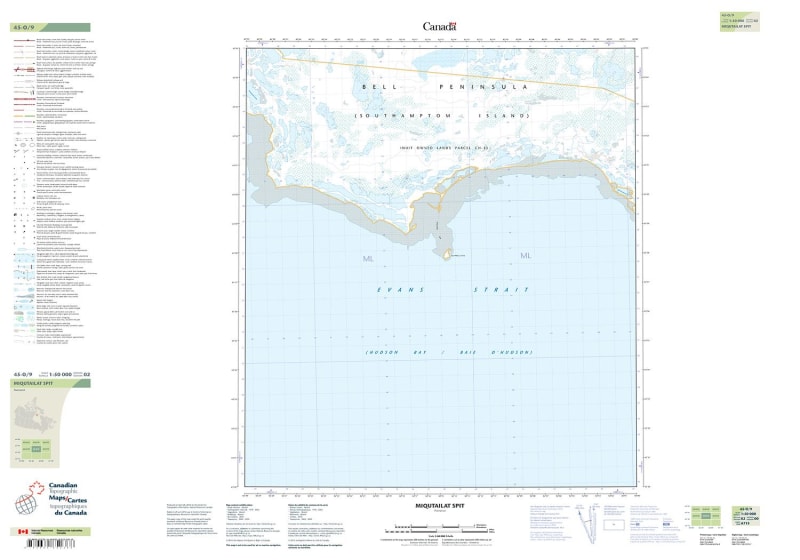 045O09 - IMIQUTAILAT SPIT - Topographic Map
