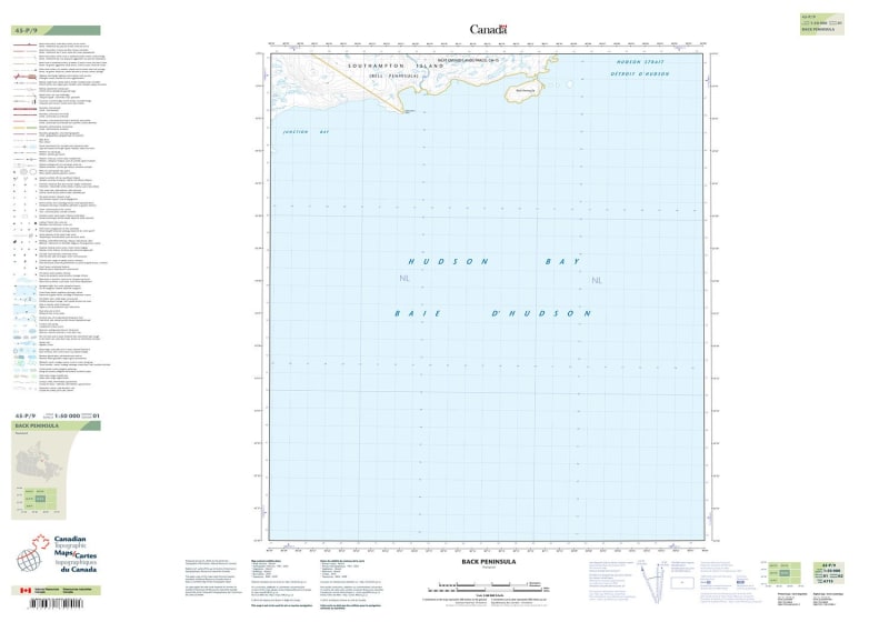 045P09 - BACK PENINSULA - Topographic Map