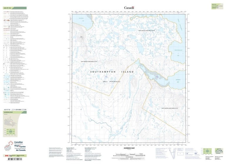 045P15 - GORDEN BAY - Topographic Map