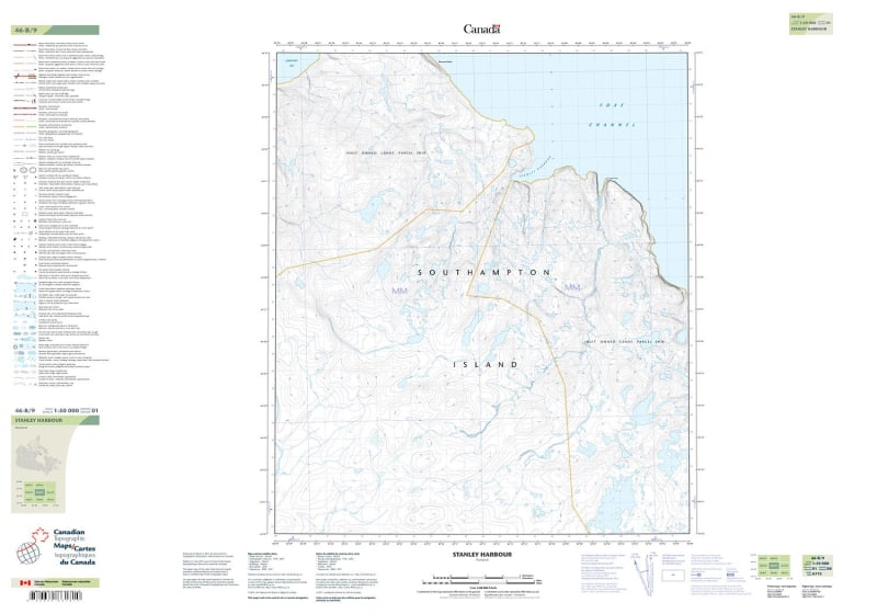 046B09 - STANLEY HARBOUR - Topographic Map