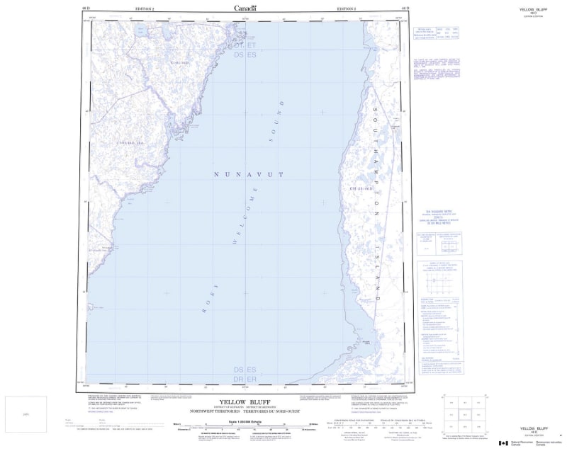 046D - YELLOW BLUFF - Topographic Map