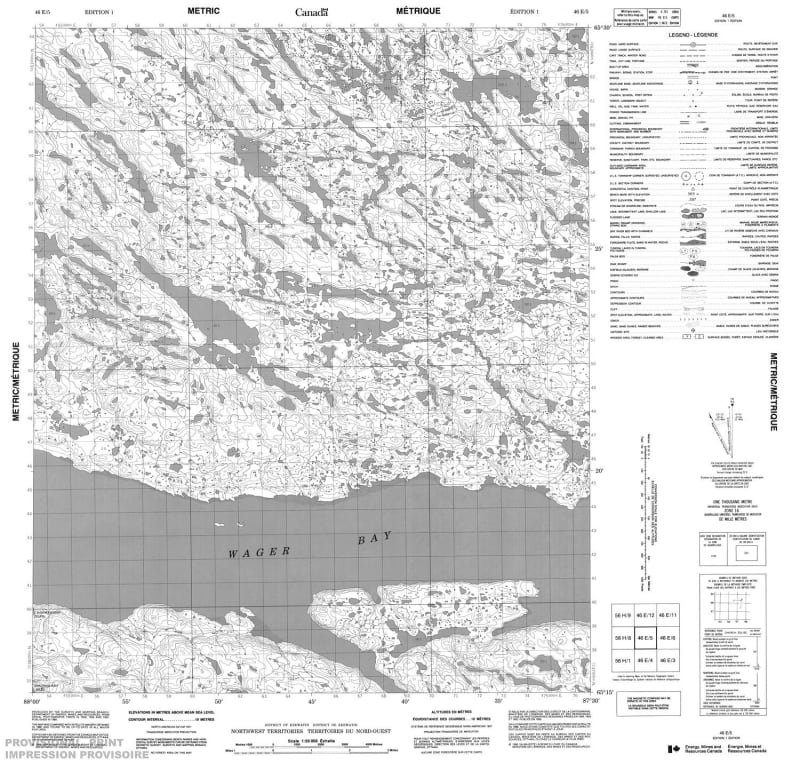 046E05 - NO TITLE - Topographic Map