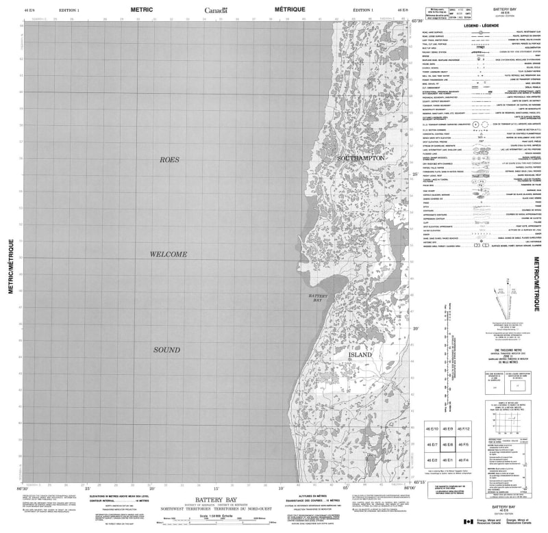 046E08 - BATTERY BAY - Topographic Map