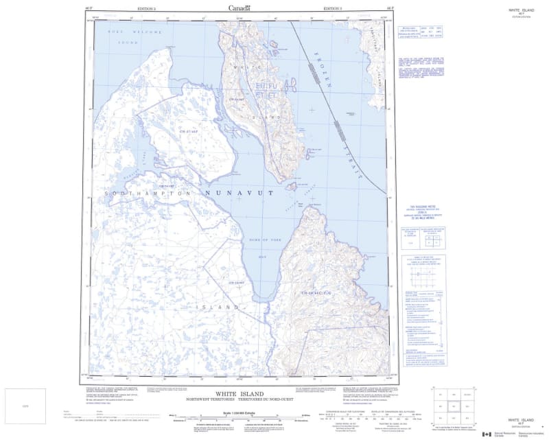 046F - WHITE ISLAND - Topographic Map