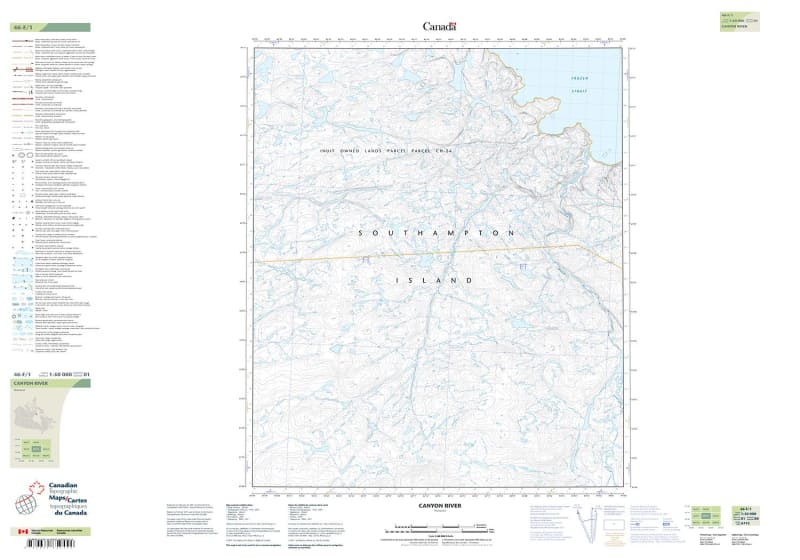 046F01 - CANYON RIVER - Topographic Map