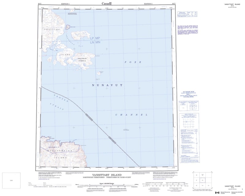046G - VANSITTART ISLAND - Topographic Map