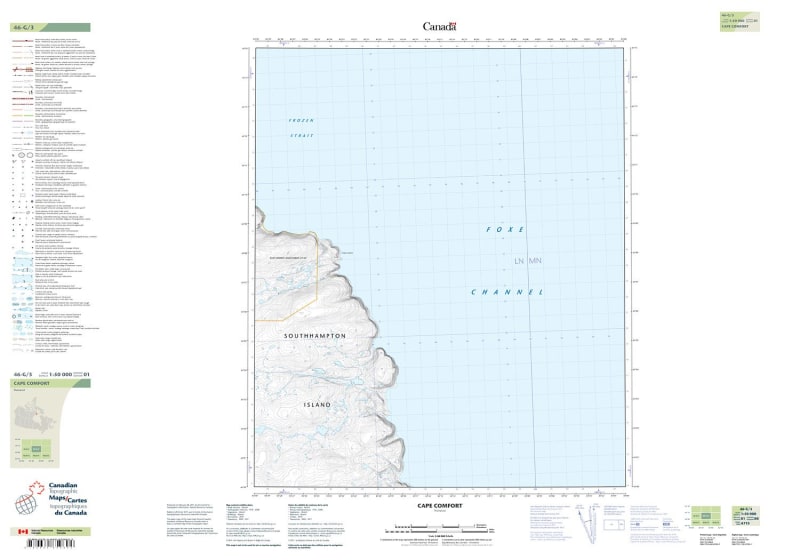 046G03 - CAPE COMFORT - Topographic Map