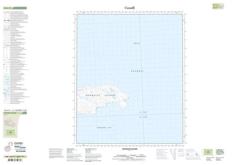 046G14 - OPPOSITE ISLAND - Topographic Map