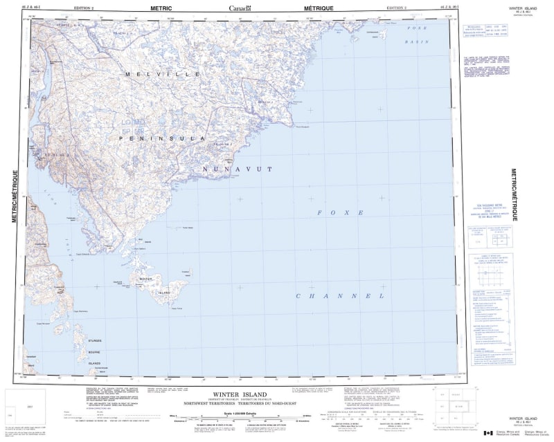 046J - WINTER ISLAND - Topographic Map