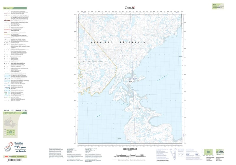 046J06 - HOPPNER STRAIT - Topographic Map