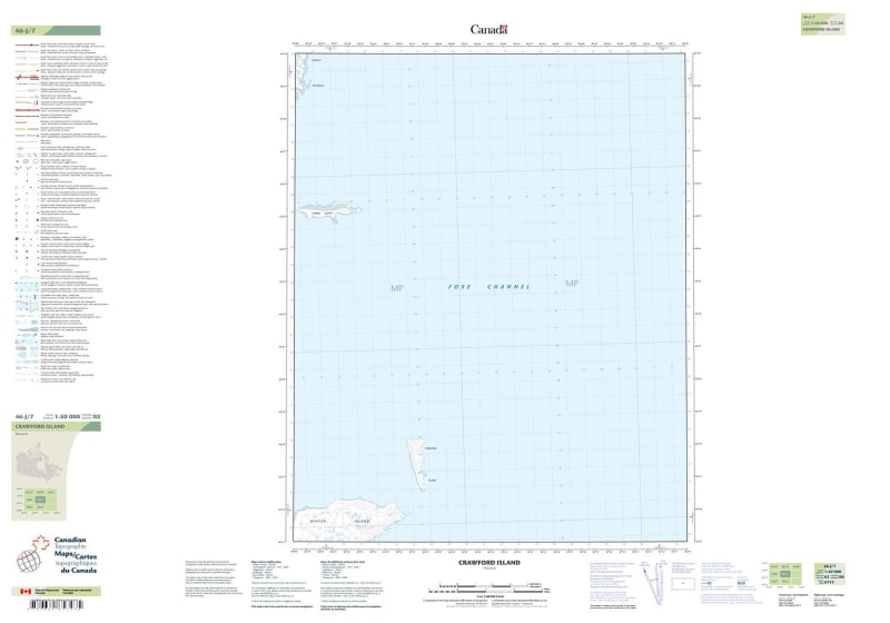 046J07 - CRAWFORD ISLAND - Topographic Map