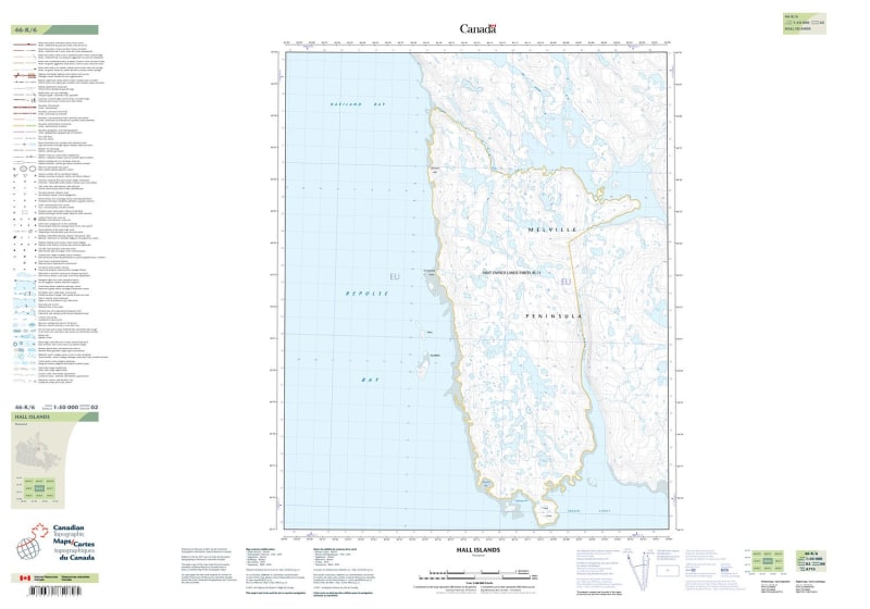 046K06 - HALL ISLANDS - Topographic Map