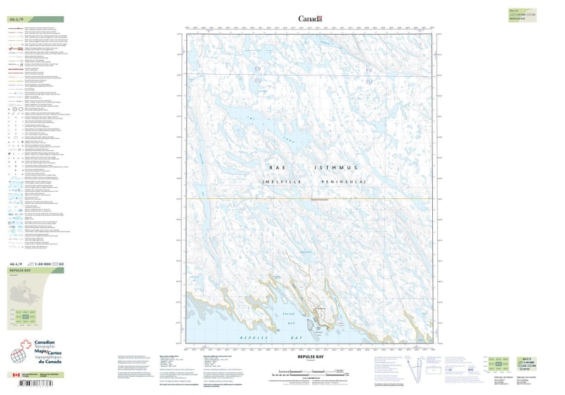 046L09 - REPULSE BAY - Topographic Map